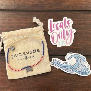 Pura Vida American Flag Bracelet 🇺🇸